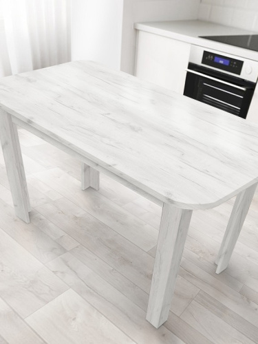 Стол обеденный СН-130.01 дуб крафт белый 