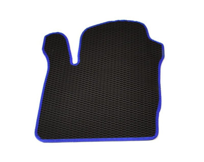 Коврики салона резиновые с кантом, ромб, для Chevrolet Niva (2123), синий кант, комплект 5 шт.