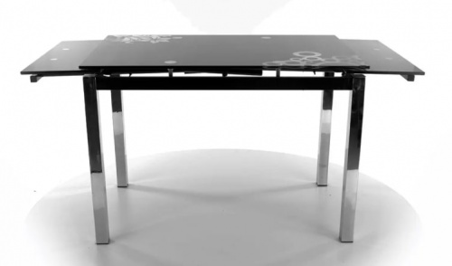 Стол обеденный SIGNAL GD017 черный хром 