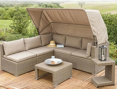 Диван-трансформер из искусственного ротанга AFM-320 Beige
