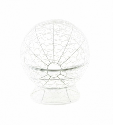 Кресло садовое M-Group Апельсин 11520106 белый ротанг красная подушка