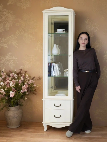 Шкаф-витрина Джульетта Л дуб шампань 