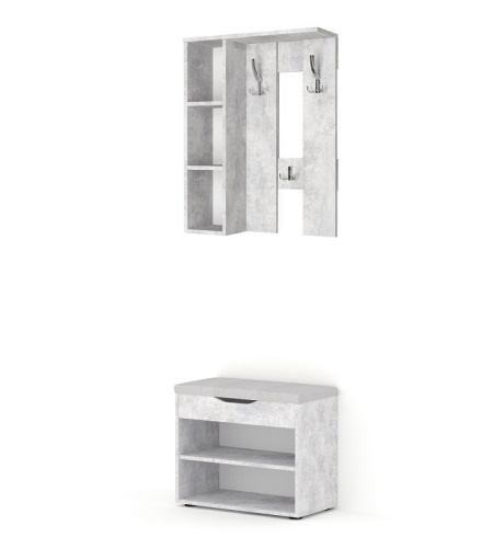 Вешалка настенная Артём-Мебель СН-100.44 бетон спаркс лайт 