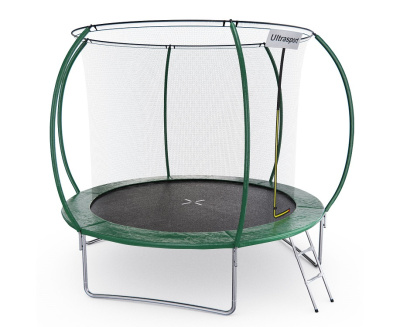 Батут DFC ULTRASPORT 10 ft с внутренней сеткой лестница в комплекте