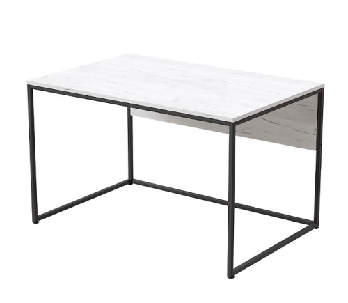 Стол письменный Бейрут ДТ-2 дуб белый металл черный 