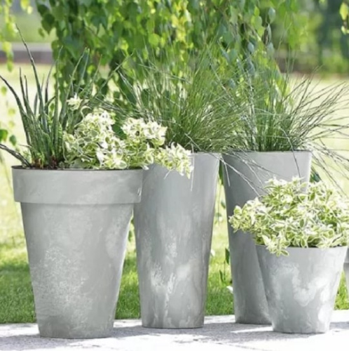 Кашпо для цветов Prosperplast Tubus Beton DTUB400E-422U