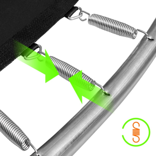 Батут ALPIN ATGY-252 с защитной сеткой и лестницей