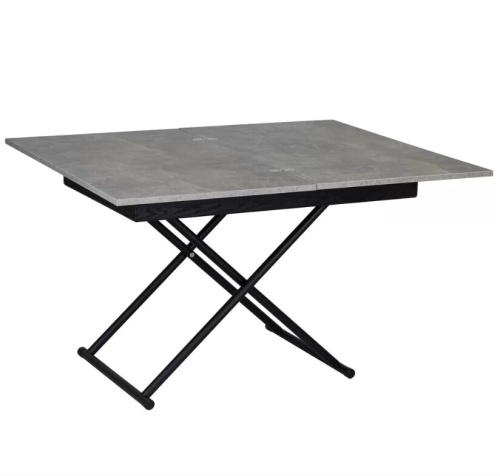 Стол трансформер Лерон ателье светлое черный 