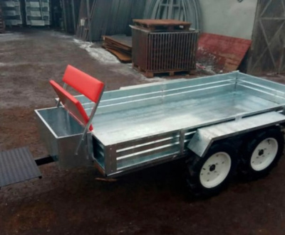 Полуприцеп для мотоблока СпецПрофРесурс ТМ-2500Т (колёса 6-12)