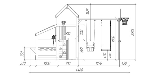 Детская площадка для дачи Савушка TooSun 10 салатовый