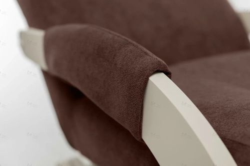 Кресло-маятник Leset Блисс слоновая кость Antonio Chocolate