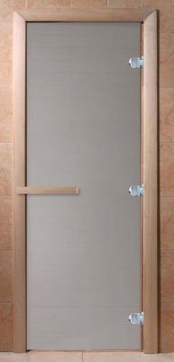 Дверь для бани Теплое утро сатин 200х80