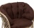 IND Комплект Багама дуэт натуральный подушка коричневая овальный стол 