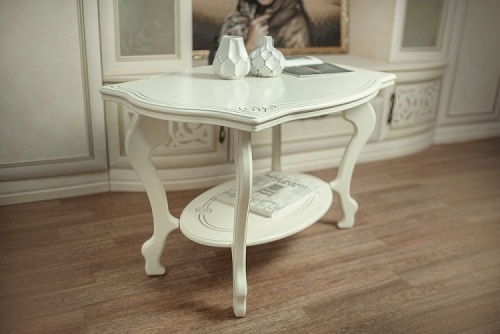 Стол журнальный Берже 1 слоновая кость 