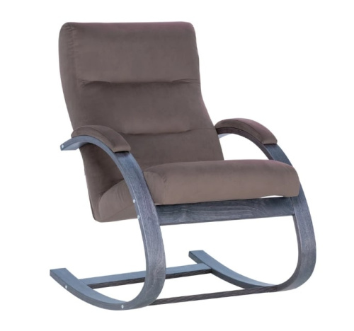 Кресло-качалка Leset Милано венге текстура Velur V23