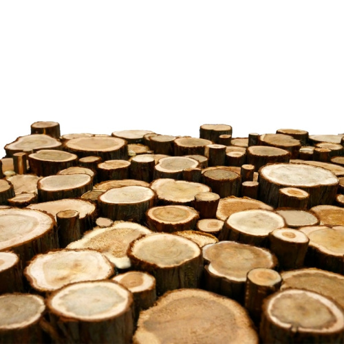 Панно из спилов можжевельника 3D 1000х500мм