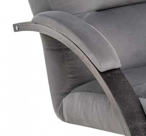 Кресло-качалка Leset Милано венге текстура Velur V32