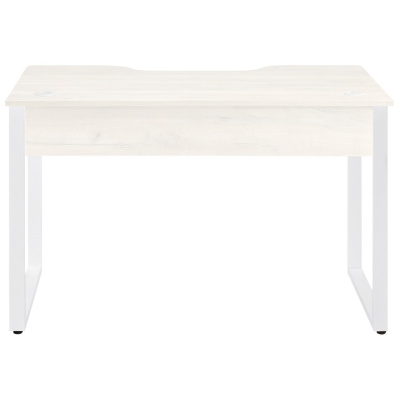 Стол геймерский Гонконг ДТ-3 120x70x75 дуб белый металл белый 