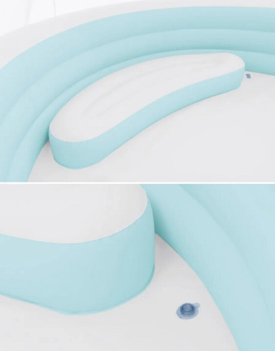 Надувной семейный бассейн с навесом 277х221х137см Intex 57195