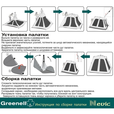 Тент Невис зеленый