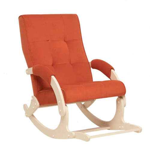 Кресло-качалка Leset Хилл с подножкой слоновая кость Velur V39