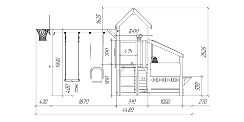 Детская площадка для дачи Савушка TooSun 10 синий