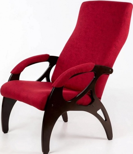 Кресло для отдыха Бергамо бордо орех 