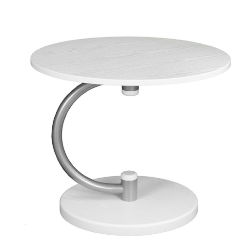 Стол журнальный Дуэт 13 металлик белый 