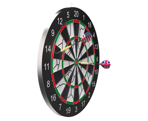 Дартс DFC PRINT двусторонний 45 см 6 дротиков