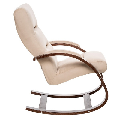 Кресло-качалка Leset Милано орех текстура Velur V18