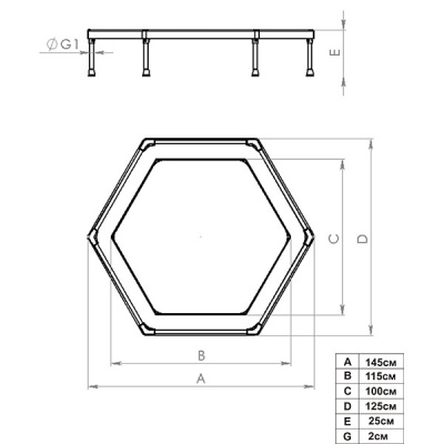 Батут Leco-IT Home 135 см