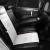 Автомобильные чехлы для сидений Toyota Auris хэтчбек. ЭК-03 белый/чёрный