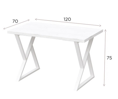 Стол Дели 120х70 дуб золотой металл черный 