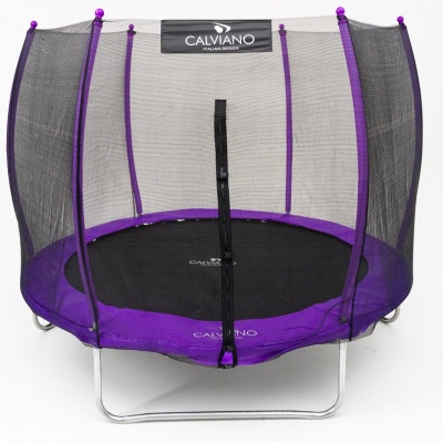 Батут с защитной сеткой Calviano 252 см 8ft OUTSIDE master purple