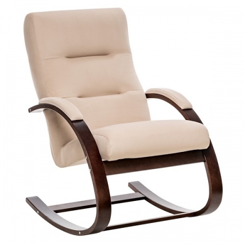 Кресло-качалка Leset Милано орех текстура Velur V18