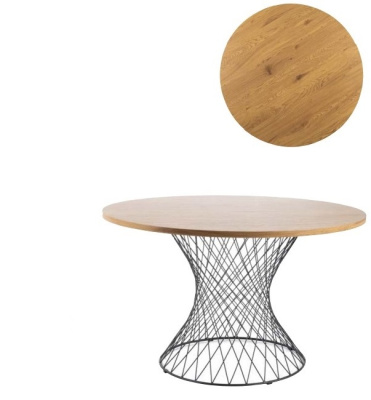 Стол обеденный SIGNAL ORLANDO дуб черный FI 120 