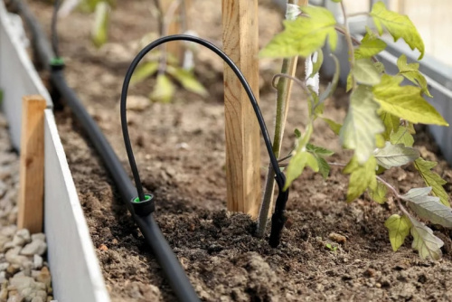 Капельный полив от водопровода ЖУК 90 растений с таймером 