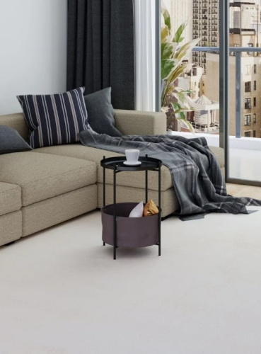 Стол журнальный Элдей коричневый чёрный 