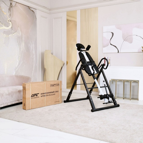 Инверсионный стол складной DFC STYLE чёрный U-образный фиксатор