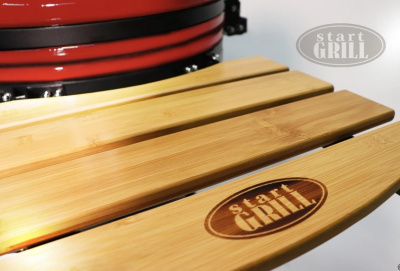 Керамический гриль-барбекю 24 дюйма красный 61 см