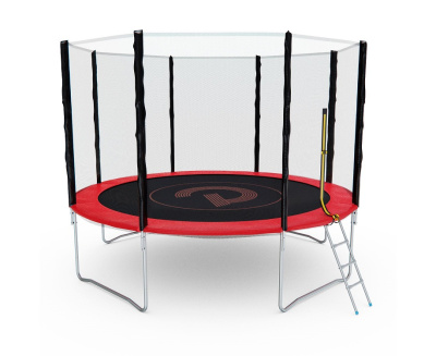 Батут с сеткой DFC PELPO 12ft с лестницей RED
