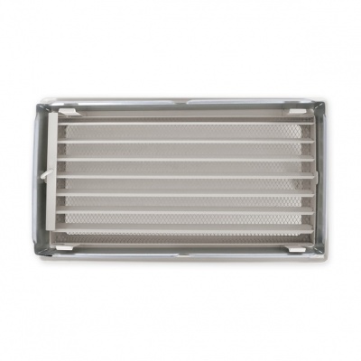 Вентиляционная решетка кремовый с задвижкой 17х30