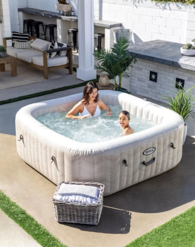 Бассейн-джакузи Intex PureSpa Chevron Deluxe (175x175x71 см)