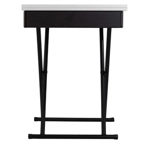 Стол трансформер Лерон белый черный 