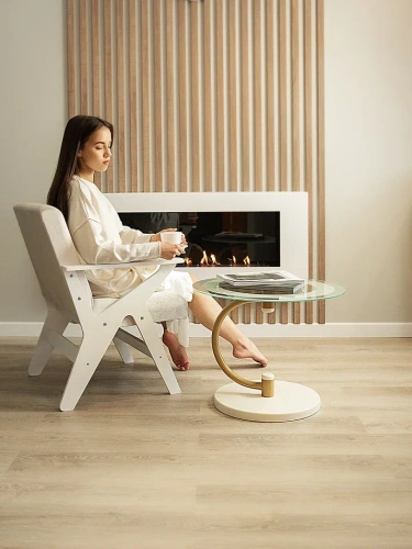 Стол журнальный Дуэт 13Н золото слоновая кость 