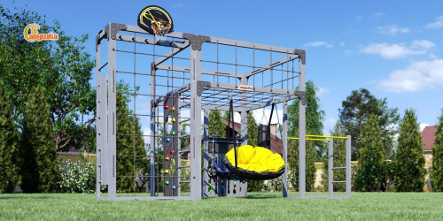 Детская площадка для дачи Савушка КУБ-2 Серый