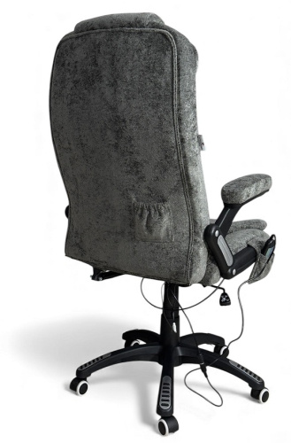 Вибромассажное кресло CALVIANO Veroni 56 серый плюш 