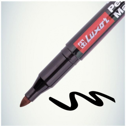 Маркер промышл. перманентный фетровый черный LUXOR 100 (толщ. линии 1.0-2.0 мм. Цвет черный) (LUXOR3411)