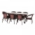 Комплект мебели Deco 8 с прямоугольным столом шоколад