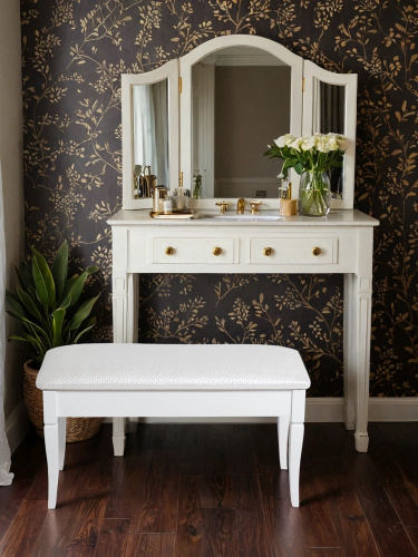 Банкетка Вивальди М экокожа белый 